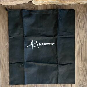 B. Makowsky Black Drawstring Dust Bag